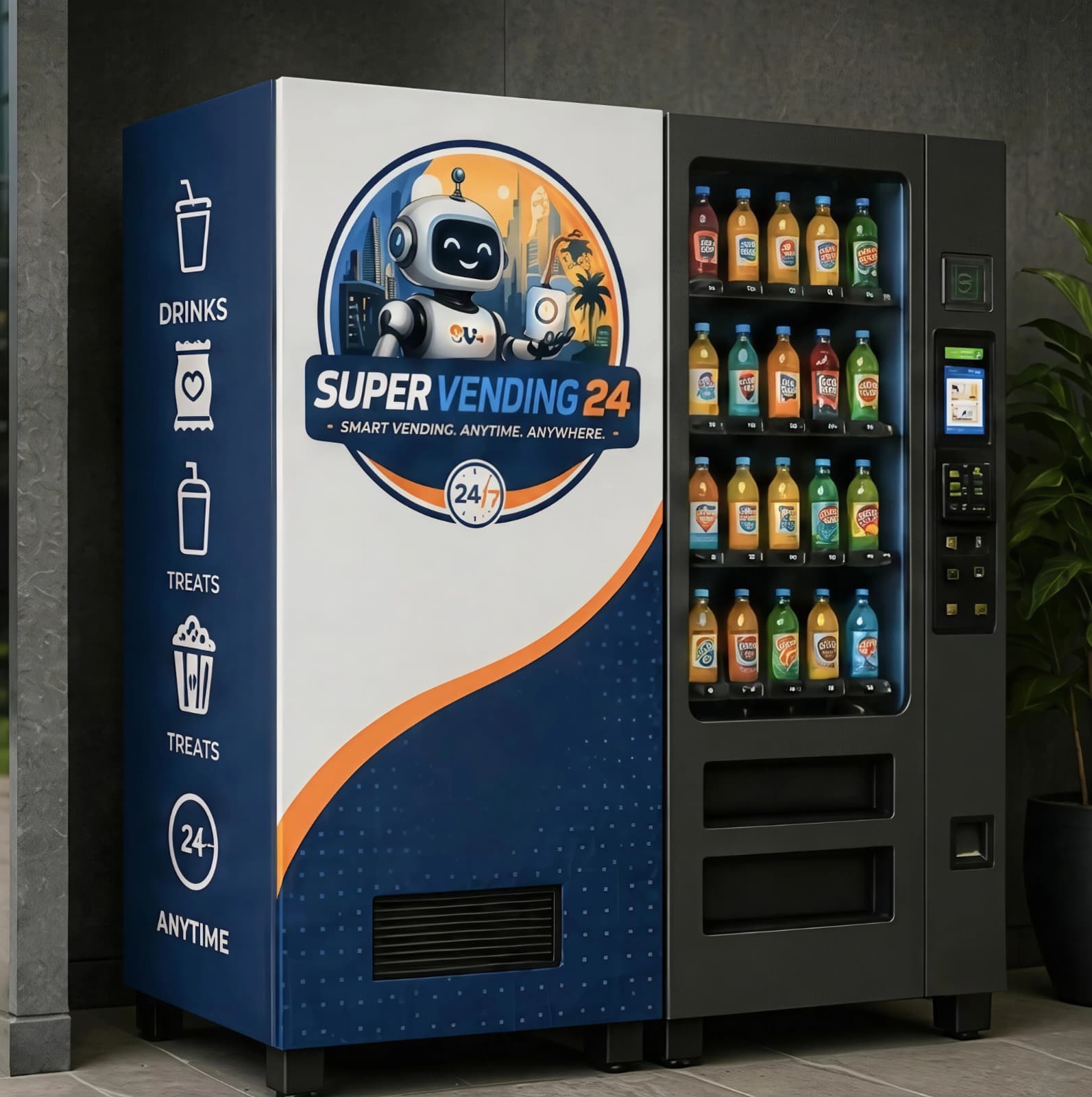Smart vending market machine