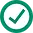 Green checkmark icon image